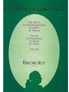 The Six Wuttenberg Sonatas Wq 49 by Bach Carl Philipp Emanuel for Piano