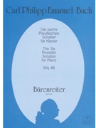 The Six Prussian Sonatas Wq 48 by Bach Carl Philipp Emanuel for Piano