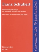 Mehrstimmige Gesange fur gemischte Stimmen und Klavier -5 Chore Einzelausgabe aus der Neuen Scheube by Schubert Franz for Mixed Choir