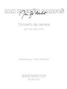 Concerto da camera fur Viola und Streicher (1970) by Bartos Jan Zdenek for va-Solo/St