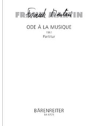 Ode à la Musique fur Bariton vierstimmigen Mixed Choir Trompete zwei Horner drei Posaunen Klavi by Martin Frank for BarSolo/Mi
