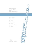 Six Duets for Two Flutes op. 75/2 by Devienne Francois for 2Fl