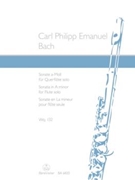 Sonata In A Minor by Bach Carl Philipp Emanuel for Flute Solo