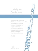 Variationen uber "Reich mir die Hand mein Leben" WoO 28 -Bearbeitung fur 3 Instrumente- (aus Mozart by Beethoven Ludwig van for Fl/V/Va