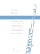 Six Sonatas for Flute and Basso Continuo op. 2/1-3 (Volume 1) by Blavet Michel for Fl/Bc