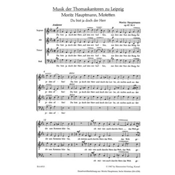 drei Motetten by Hauptmann Moritz for Mixed Choir