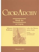 Lobe den Herren meine Seele -Psalm 103- (Musik der Thomaskantoren zu Leipzig) by Kuhnau Johann for SSolo/TSol