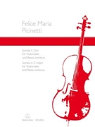 Sonata for Violoncello and Basso continuo C major by Picinetti Felice Ma for Vc/Bc