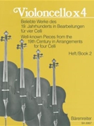 Well-known Pieces /19th Century Book 2 by - Geller Doris - for Cello Quartet (Bk 2)