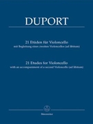 21 Etudes For Violoncello by Duport Jean-Louis - Rummel Martin - for Cello Method