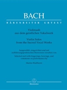 Violin Solos From The Sacred Vocal Works by Bach Johann Sebastian for Violin and Piano