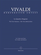 Four Seasons Op. 8 (Complete) by Vivaldi Antonio Lucio - Hogwood Christopher - for Violin and Piano