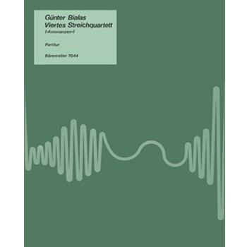 viertes String Quartet "Assonanzen" (1986) by Bialas Gunter for 2V/Va/Vc