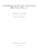 "Mittlerer Fruhling" (1983/1987) -six Duo-Miniaturen fur Viola und Baryton- by Hamel Peter Michael for Va/By