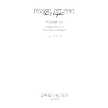 Trio Nr. 2 op. 15 (1979) -Klaviertrio- (Klarinettentrio) by Engel Paul for Clarinet-a