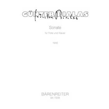 Sonata for Flute and Piano by Bialas Gunter for Fl/Piano
