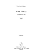 Ave Maria (1991) by Trojahn Manfred for Mixed Choir