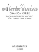 Chanson variee nach Guillaume de Machaut by Bialas Gunter for Harpisc./p