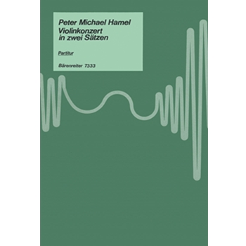Violinkonzert in zwei Satzen (1986/1989) -Studienpart- by Hamel Peter Michael for v-Solo/Fl-