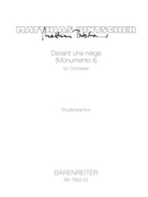 Devant une neige - Monumento II fur Orchester (1993) by Pintscher Matthias for 3Fl/2Ob/En