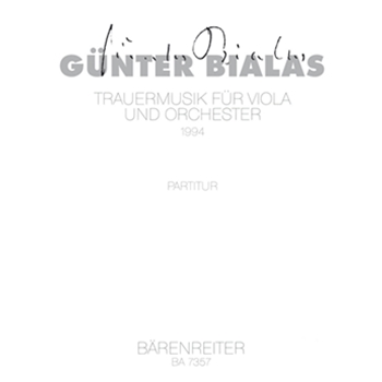 Trauermusik (1994) by Bialas Gunter for va-Solo/2F