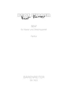 spur fur Klavier und String Quartet (1998) by Furrer Beat for Piano/2V/V