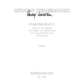 Ensemble-Buch II (1992/1994) -Musik in vier Satzen- by Kelterborn Rudolf for SSolo/Fl/F