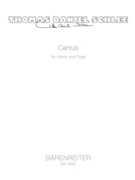 Cantus fur Violine und Orgel (1998) by Schlee Thomas Daniel for V/Org