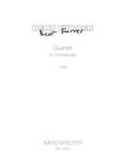 Quartett fur Schlagzeuger (1995) by Furrer Beat for 4Percussion