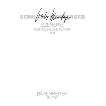 Szenerie fur Violine und Klavier (1993) by Wimberger Gerhard for V/Piano