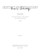 Sextett two violons two violas und two violoncelli (1924) by Schulhoff Erwin for 2V/2Va/2Vc