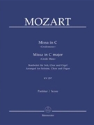 Missa brevis C major K. 257 "Credo Mass" (Arranged for soloists choir and organ) by Mozart Wolfgang Amadeus - Focke Martin - for SSolo/ASol