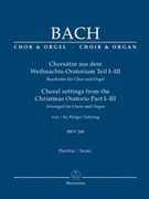 Choral Settings From The Christmas Ora.. by Bach Johann Sebastian - Gehring Holger - for SATB