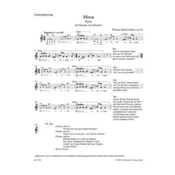Missa op. 61 (2004/2005) by Schlee Thomas Daniel for Mixed Choir