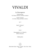 La Stravaganza op. 4 -Zwolf Konzerte for Violine Streicher und Basso continuo- (Band I: I-VI) by Vivaldi Antonio Lucio for
