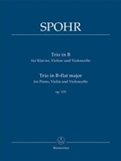 Trio fur Klavier Violine und Violoncello B-Dur op. 133 by Spohr Ludwig (Louis) for Piano/V/Vc