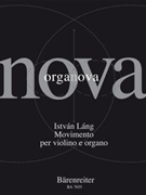 Movimento per Violino e organo (2001) by Lang Istvan for Org/V