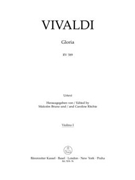Gloria RV 589 by Vivaldi Antonio Lucio for Violin 1