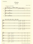 Gloria RV 589 by Vivaldi Antonio Lucio for Choral Score