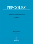 Vespro Della Beata Vergine by Pergolesi Giovanni Battista - Bruno Malcolm - for SATB