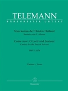 Come thou of man the Saviour TWV 1:1174 -Cantata for the First Sunday of Advent- by Telemann Georg Philipp for SSolo/ASol