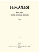 Stabat mater for Soprano Alto Strings and Basso continuo by Pergolesi Giovanni Battista for