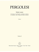 Stabat mater for Soprano Alto Strings and Basso continuo by Pergolesi Giovanni Battista for