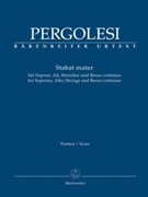 Stabat mater for Soprano Alto Strings and Basso continuo by Pergolesi Giovanni Battista for SSolo/ASol