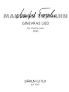 Ginevra's song for Violin Solo (1995) by Trojahn Manfred for V