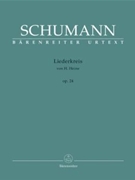 Liederkreis Opus 24 by Schumann Robert - Urtext - for Vocal Collection