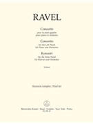 Concerto for the Left Hand for Piano and Orchestra by Ravel Maurice for