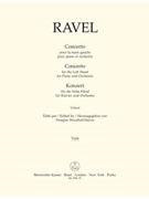 Concerto for the Left Hand for Piano and Orchestra by Ravel Maurice for
