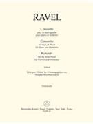 Concerto for the Left Hand for Piano and Orchestra by Ravel Maurice for