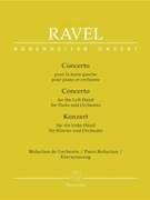 Concerto for the Left Hand for Piano and Orchestra by Ravel Maurice - Ravel Maurice - for Piano/Fl1/
